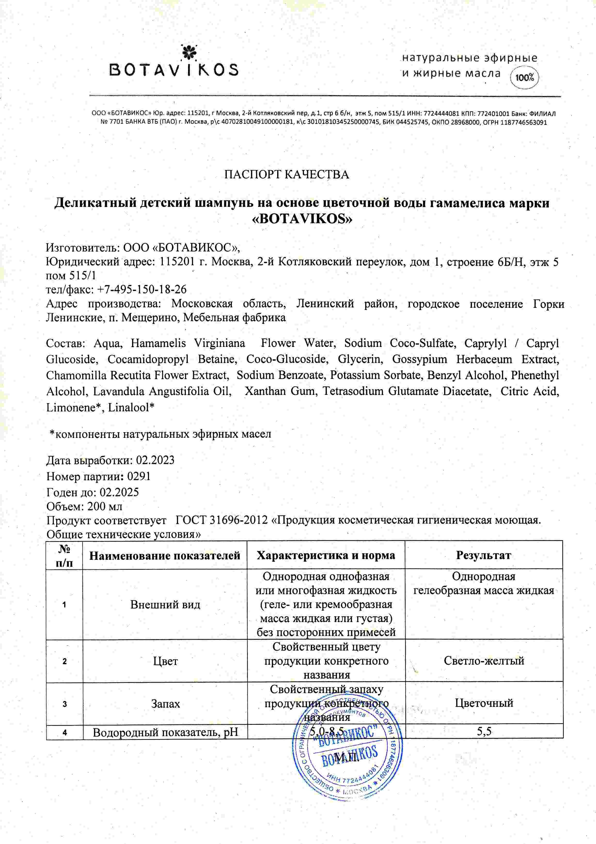 Паспорт №022023